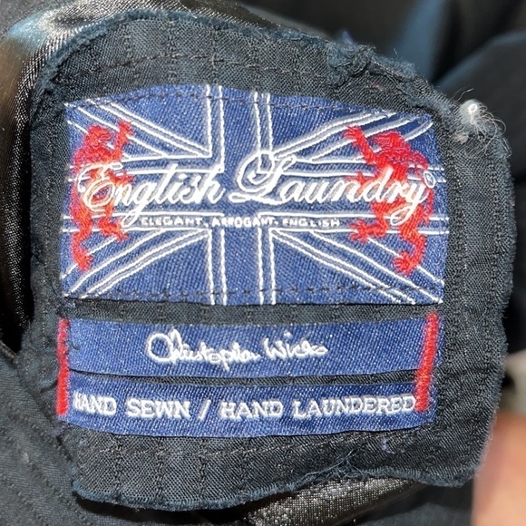 Mens English Laundry Button Down Shirt Black Monogram
Embroidered Applique Sz L - Picture 9 of 10